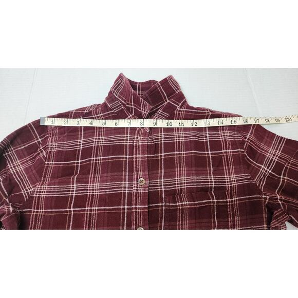 Sonoma Soft Flannel Shirt Womens Small Long Sleeve Button Down Plaid Pocket - Picture 3 of 12